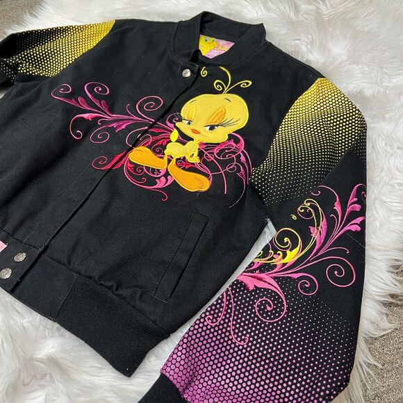 JH DESIGN LOONEY TUNES TWEETY BIRD DIVA JACKET SIZE M 2006 - Picture 3 of 9